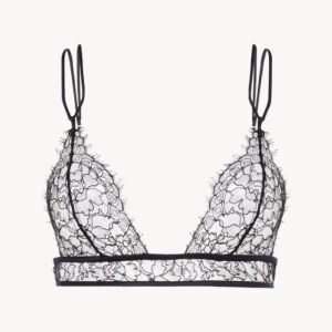 Soutien-gorge triangle en dentelle noir