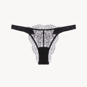 Tanga en dentelle noir